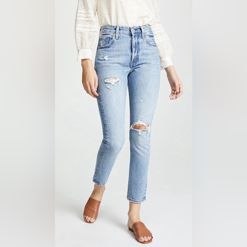 Like-NEW Levi’s 501 Skinny high-waist jeans, size 31 waist